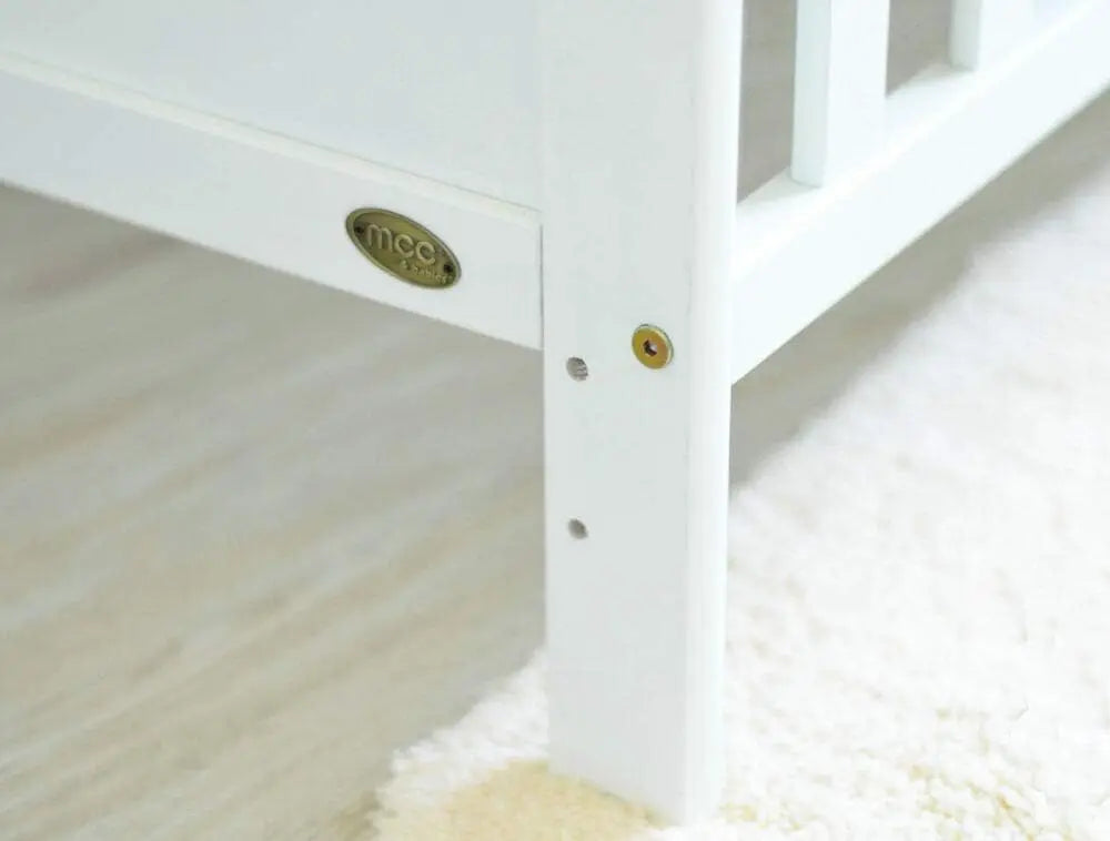 mcc direct Wooden Baby Cot Bed & Drawer & Aloe Vera Mattress (Orlando Drawer)