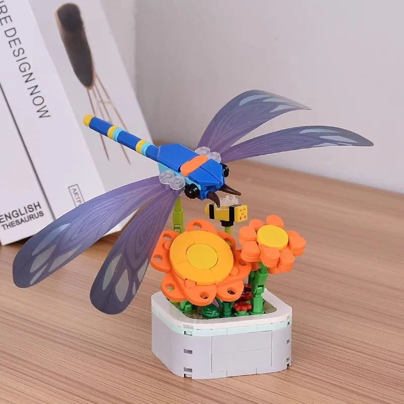 Insect Dinosaur Assembly Toy Blos Children's Day Gift for Boys Kindergarten Puzzle Building Blos Eonal Toys