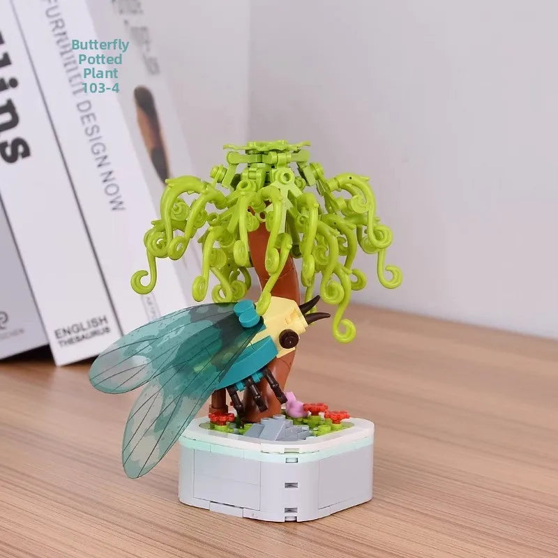 Insect Dinosaur Assembly Toy Blos Children's Day Gift for Boys Kindergarten Puzzle Building Blos Eonal Toys