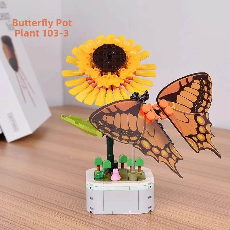 Insect Dinosaur Assembly Toy Blos Children's Day Gift for Boys Kindergarten Puzzle Building Blos Eonal Toys