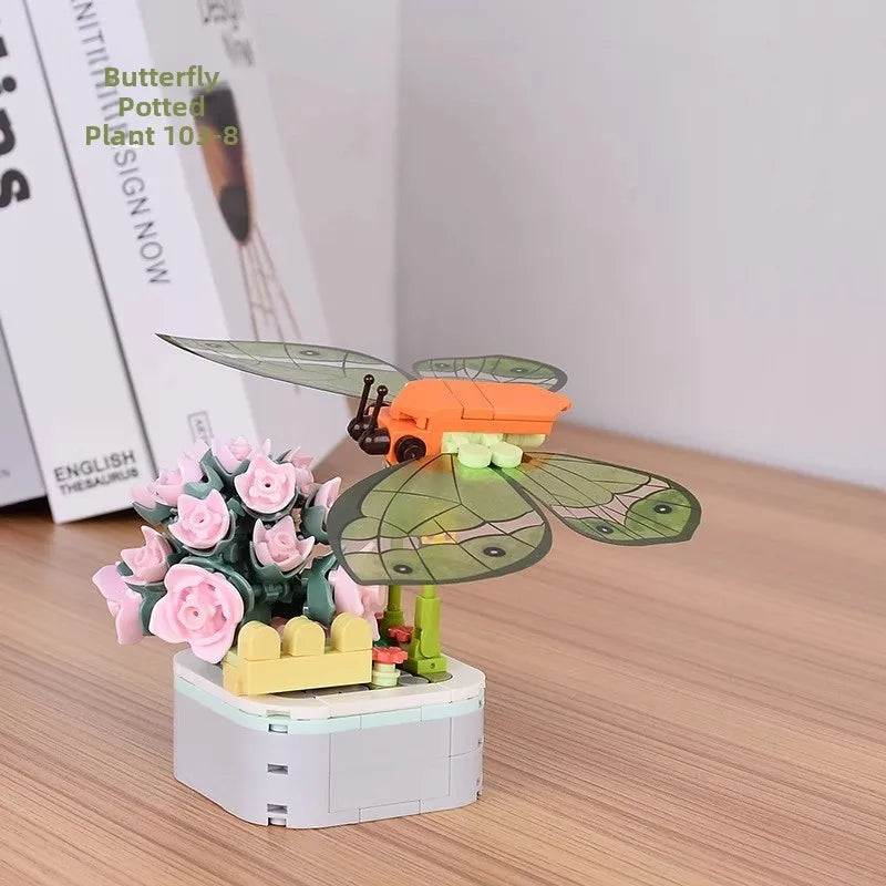 Insect Dinosaur Assembly Toy Blos Children's Day Gift for Boys Kindergarten Puzzle Building Blos Eonal Toys