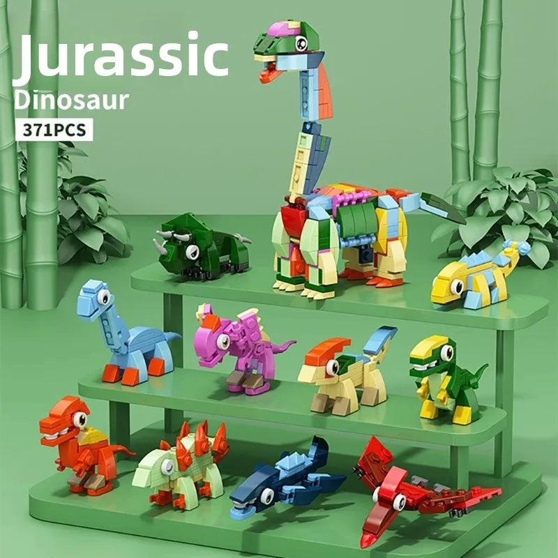 Insect Dinosaur Assembly Toy Blos Children's Day Gift for Boys Kindergarten Puzzle Building Blos Eonal Toys