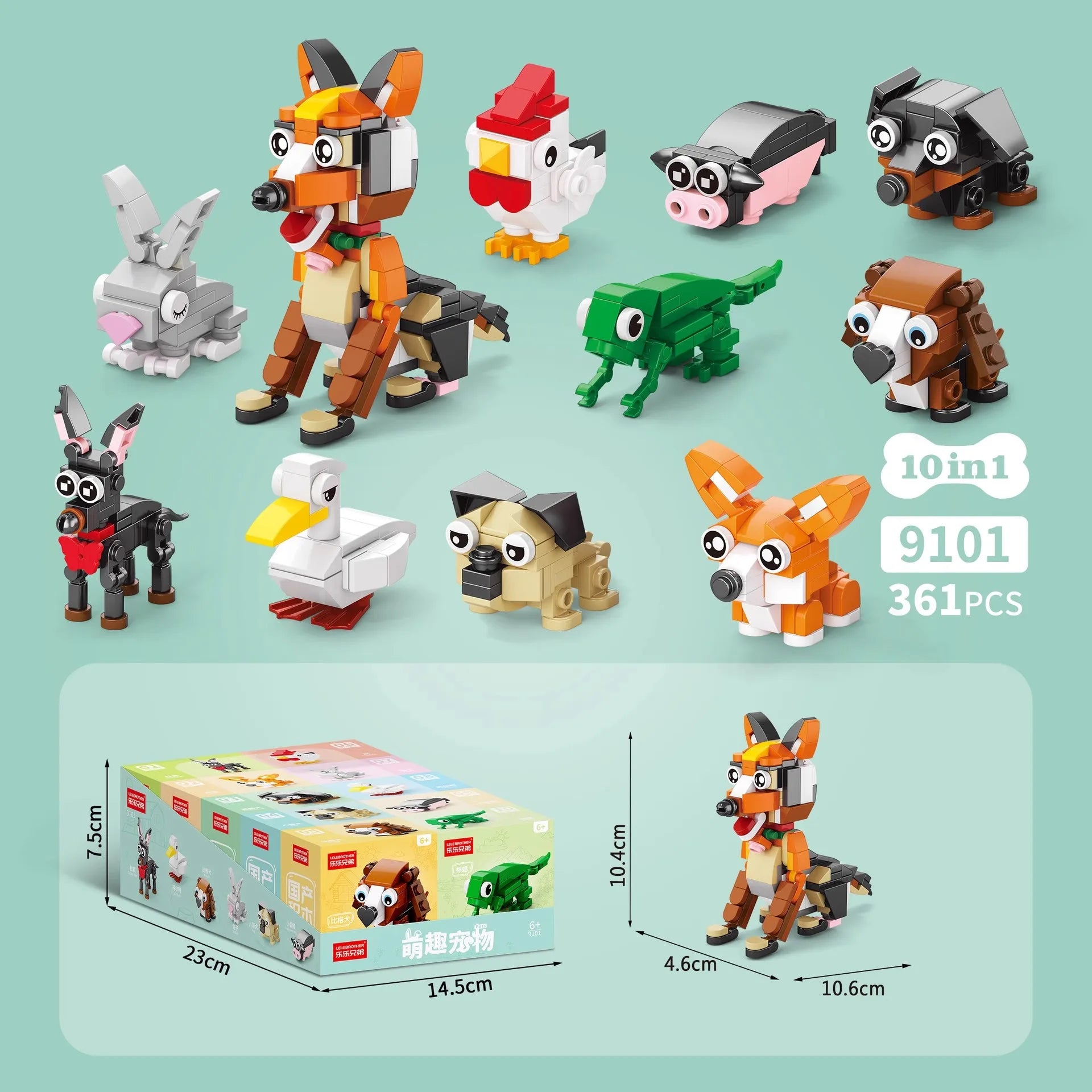 Insect Dinosaur Assembly Toy Blos Children's Day Gift for Boys Kindergarten Puzzle Building Blos Eonal Toys